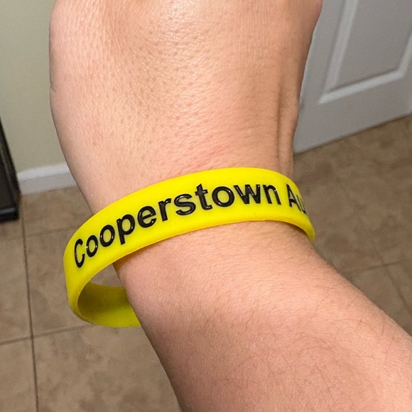 Yellow Timers Baseball Wristband - Picture 4 of 4